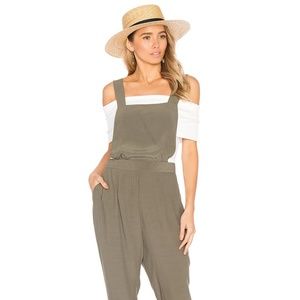 BB Dakota Kelly olive green overalls